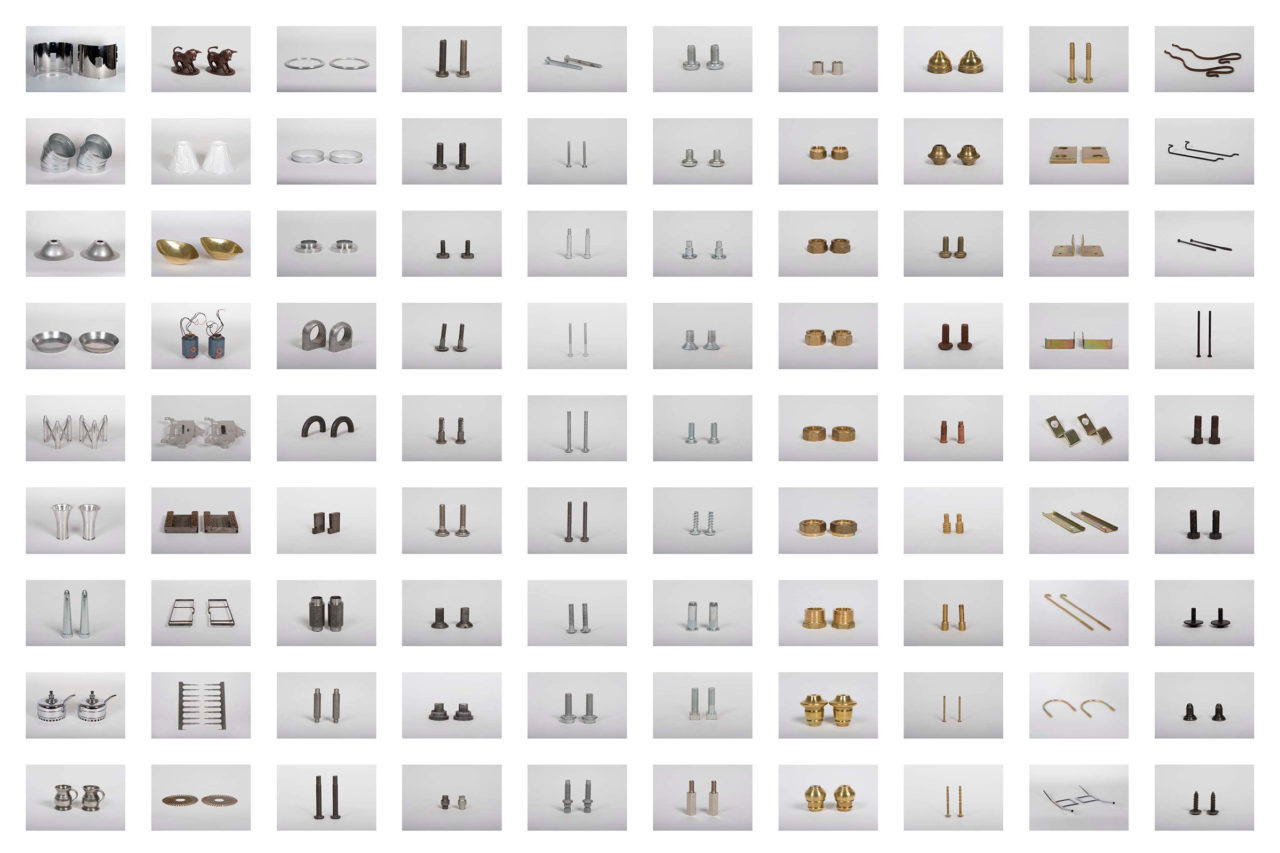 Industrial Evolution (2007 - 2009), Overview of 100 pairs (photo: Maarten Vanden Eynde)