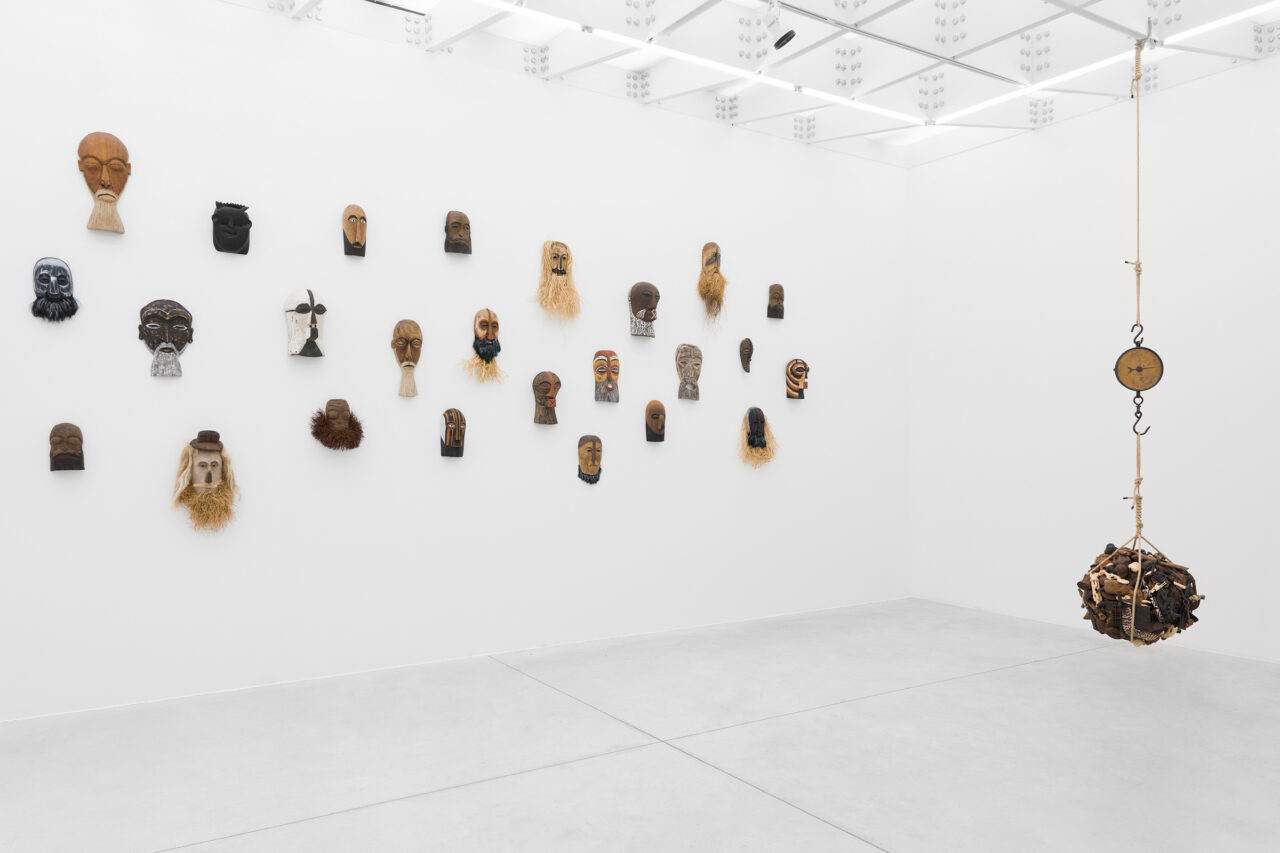 Leopold's Ghost (2026) detail - left - and Bounty Orders (2026) - right -, Meessen gallery, Brussels, BE (photo: Alice Pallot)