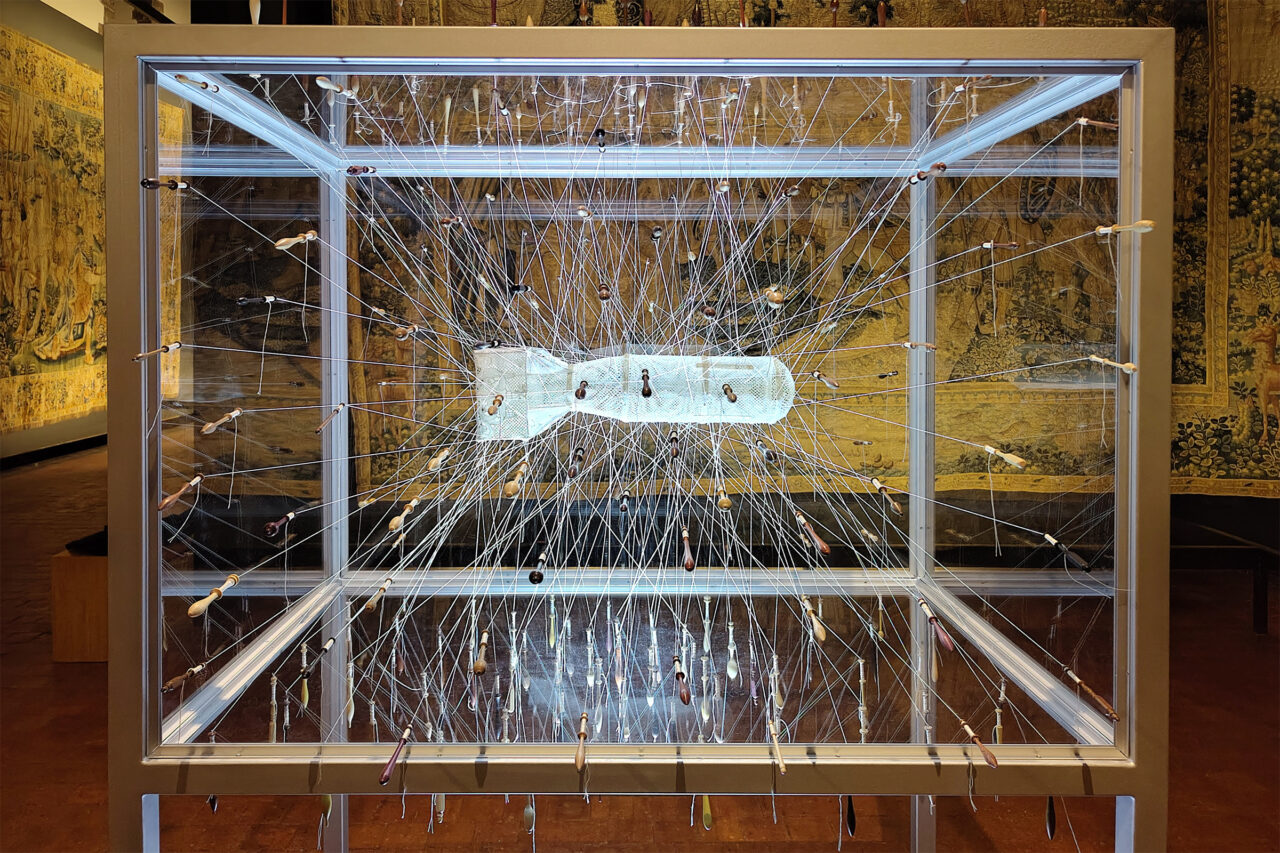 Little Boy 3D (2026) detail, MOU Museum, Oudenaarde, Belgium (photo: Maarten Vanden Eynde)
