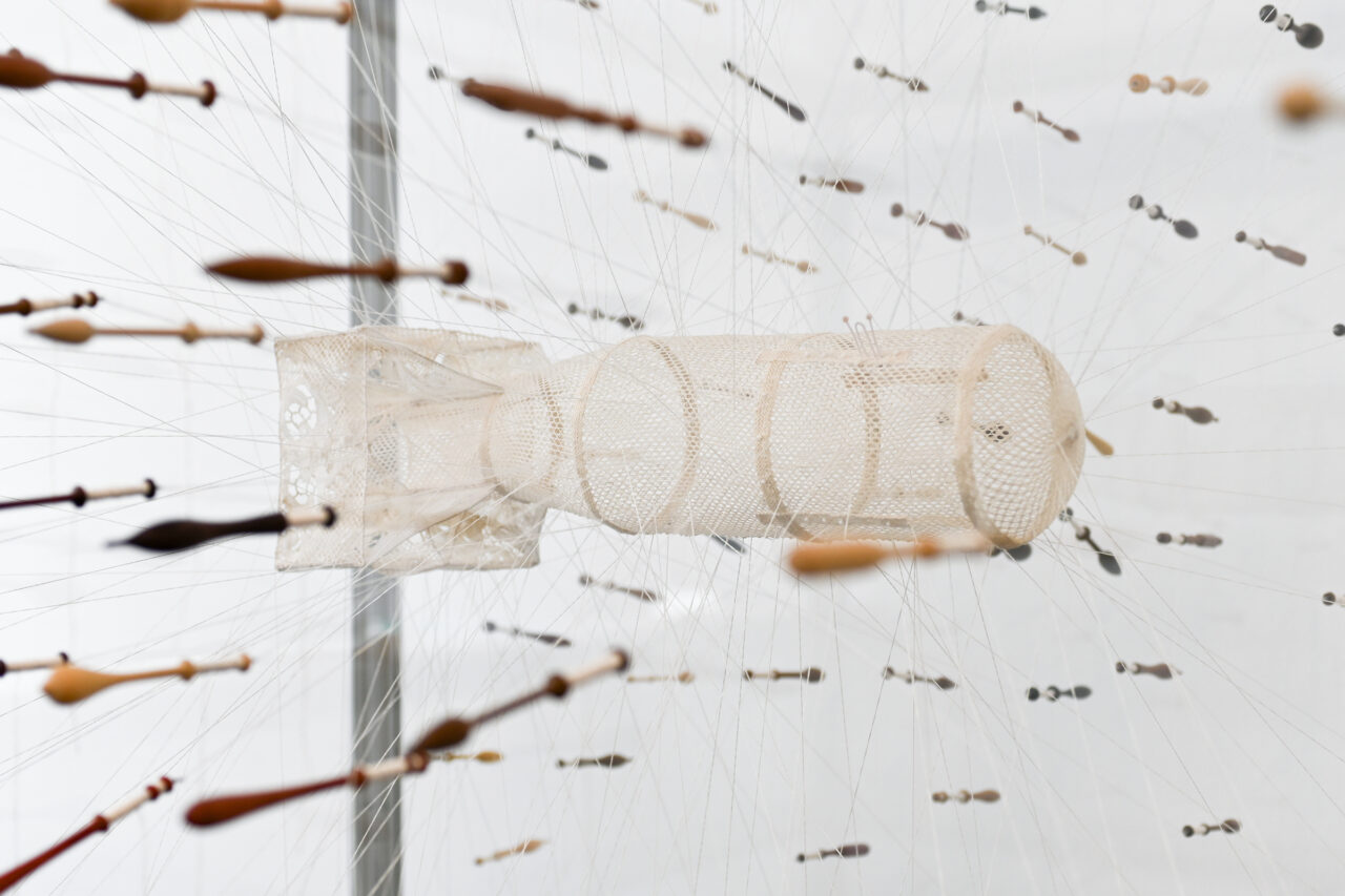 Little Boy 3D (2026) detail, Meessen gallery, Brussels, Belgium (photo: Maarten Vanden Eynde)