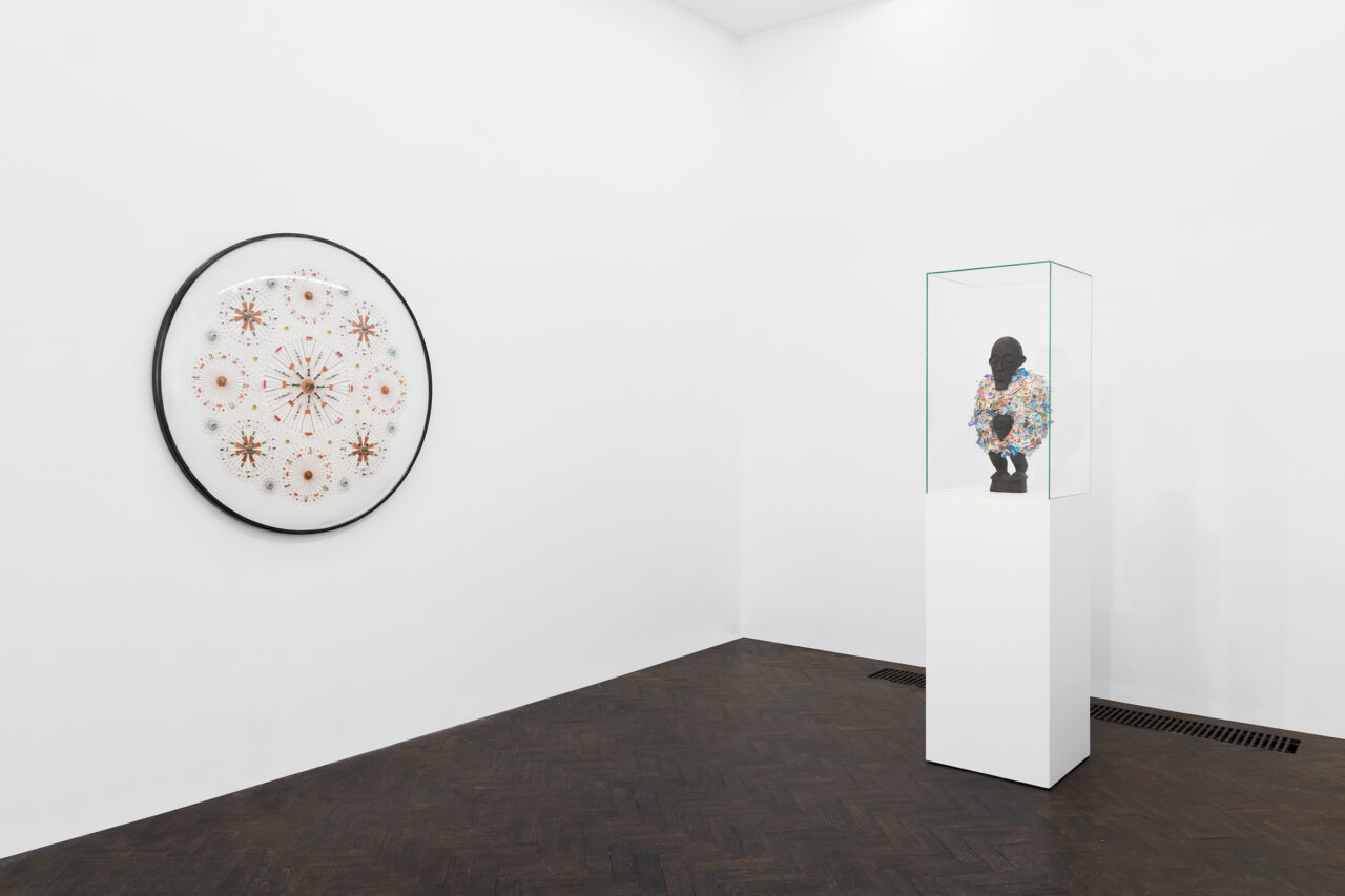 Return (2026) - right - and Tenerife Tech V (2026) - left -, Meessen gallery, Brussels, Belgium (photo: Alice Pallot)
